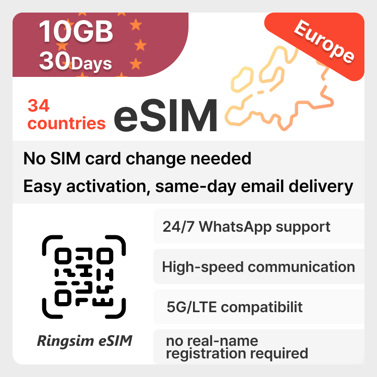 Europe esim total 10GB