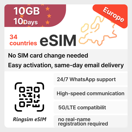 Europe esim total 10GB