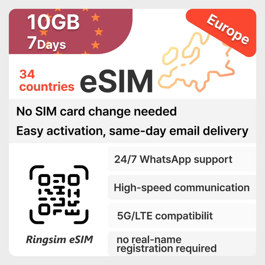 Europe esim total 10GB